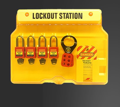 Pad Lock Station with 10 Locks for Industrial Safety in Dammam, Saudi Arabia