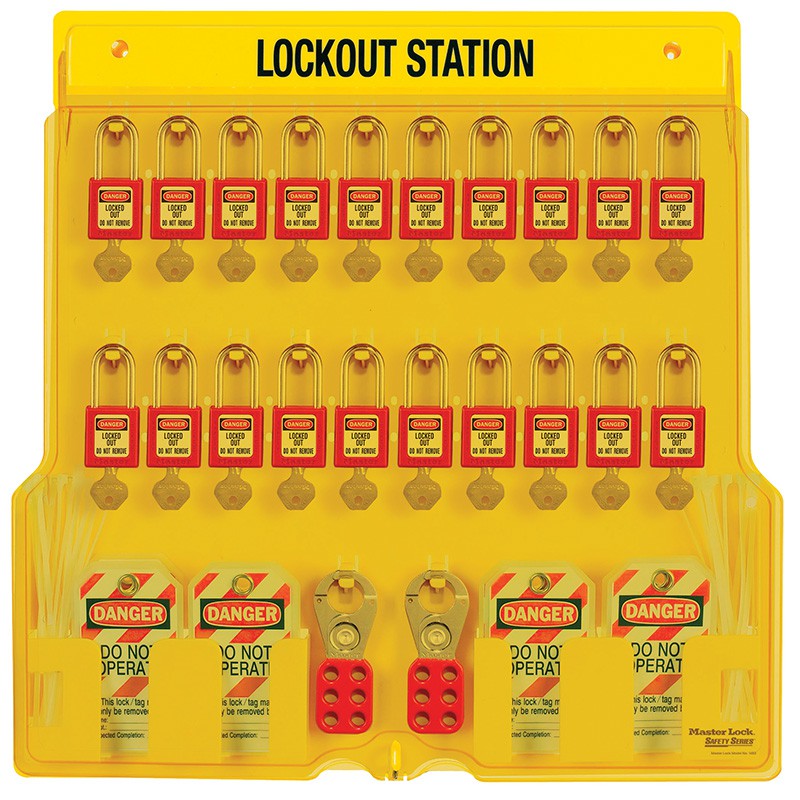 Pad Lock Station with 10 Locks for Industrial Safety in Dammam, Saudi Arabia